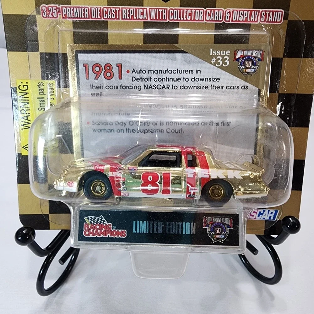Racing Champions NASCAR Fans 50th Commemorative Gold Series 1998-81 Issue 33 New